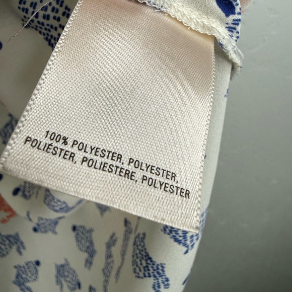 Anthropologie Maeve Hop Around Bunny Rabbit Blouse Button-Up Shirt Size 0 - Picture 5 of 9